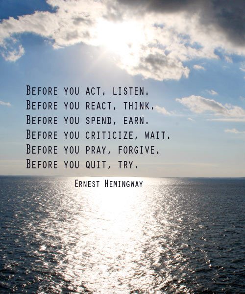 ernest hemingway quote, inspirational quote, live life to the fullest