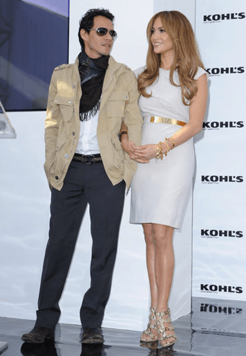 Jennifer Lopez & Marc Anthony at KOHL's