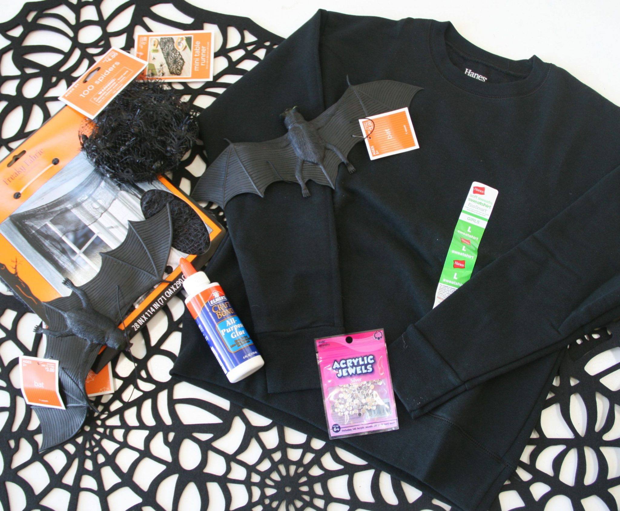 DIY halloween costume supplies, target, walmart, hanes