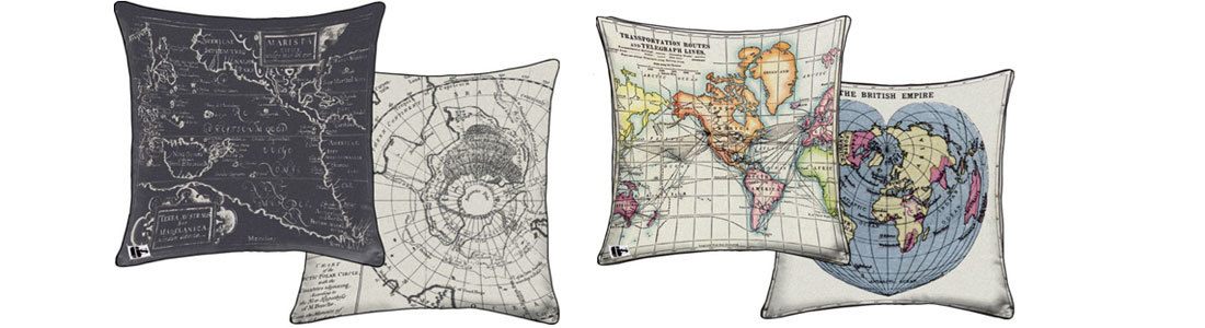 decorating-with-map-pillows