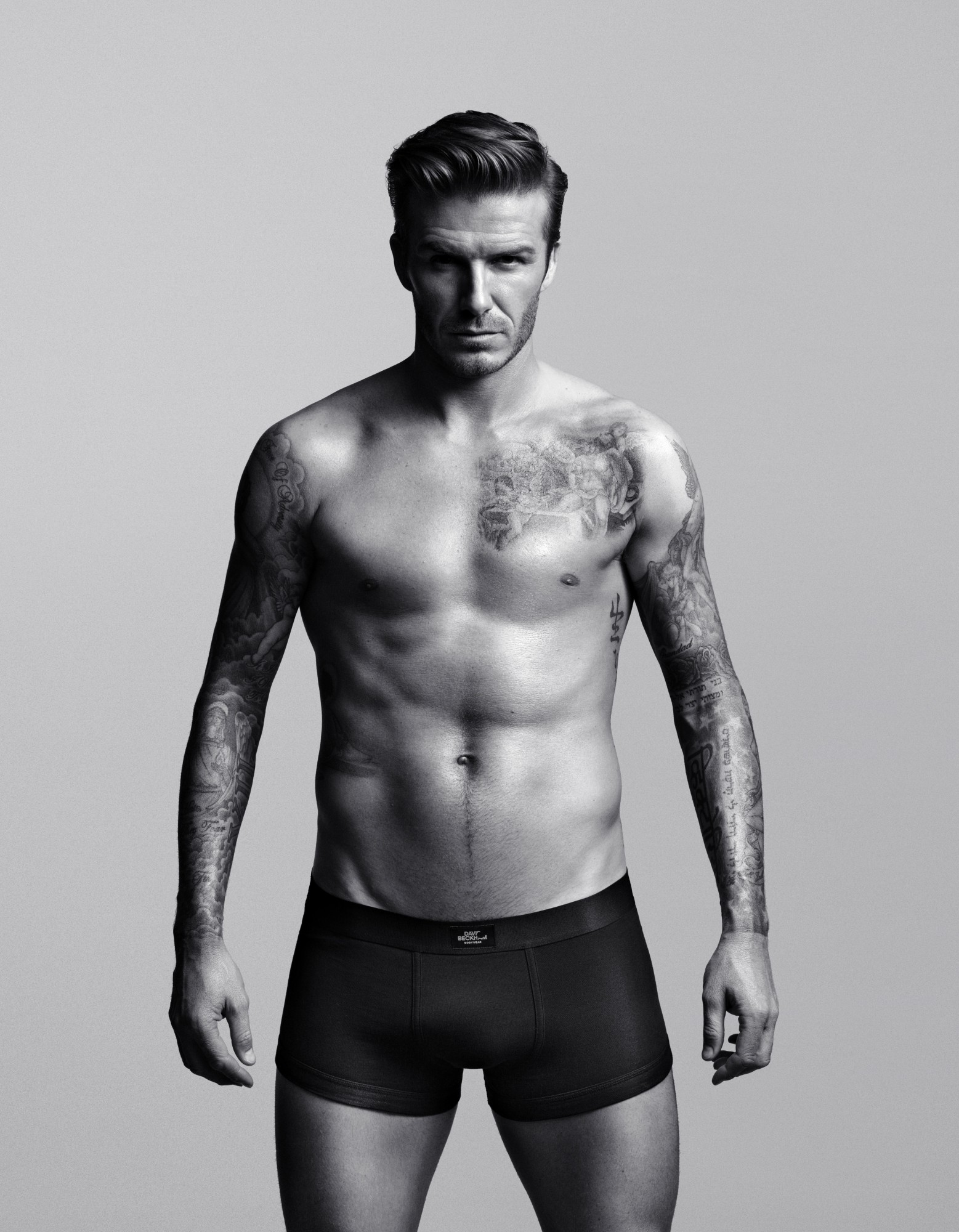 DAVID BECKHAM Bodywear collection for H&M photos, H&M David Beckham Super Bowl ad, Super Bowl commercial