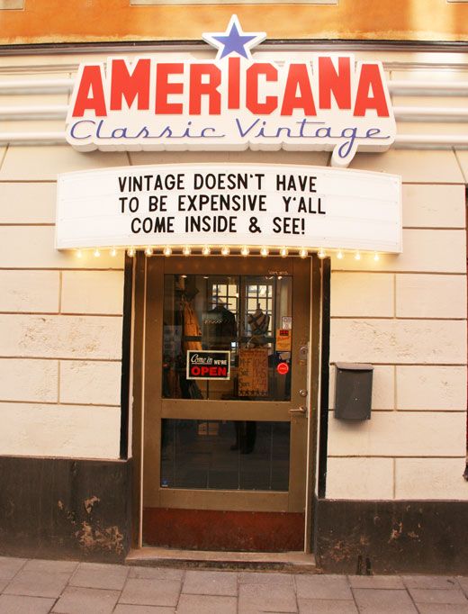 american store in Stockholm, shopping vintage in Stockholm