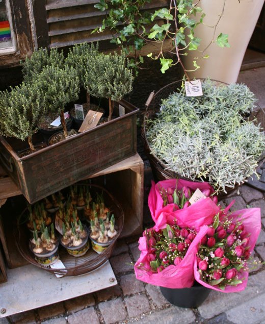 flower shop in Sweden, european flower shop