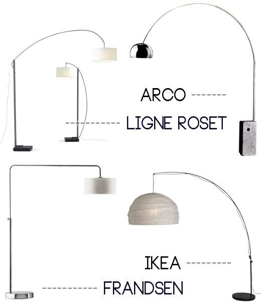 modern light fictures, ball lamp, arco lamp