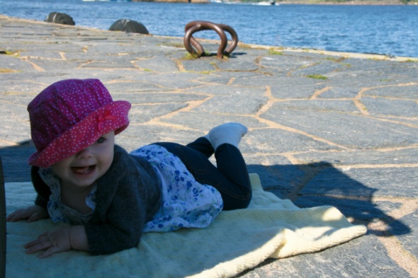 Sunny day by the sea in Helsinki, Finland as seen on https://skimbacolifestyle.com/2012/08/traveling-with-baby.html
