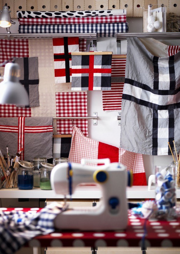 ikea 2013 catalog, ikea hackers, textiles, diy bunting, flags