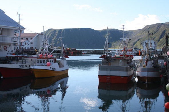 Honningsvåg in Norway by @SatuVW as seen on https://skimbacolifestyle.com/2012/09/travel-to-norway.html