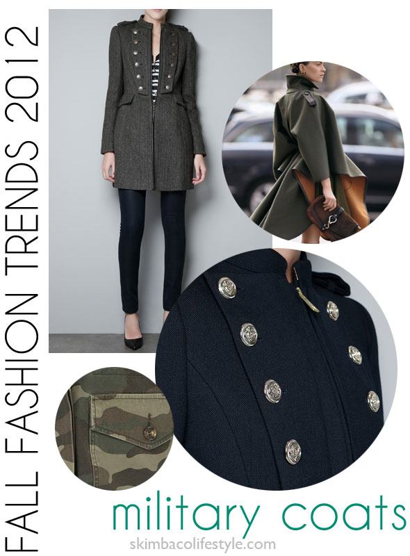 fall fashion trend, military coats