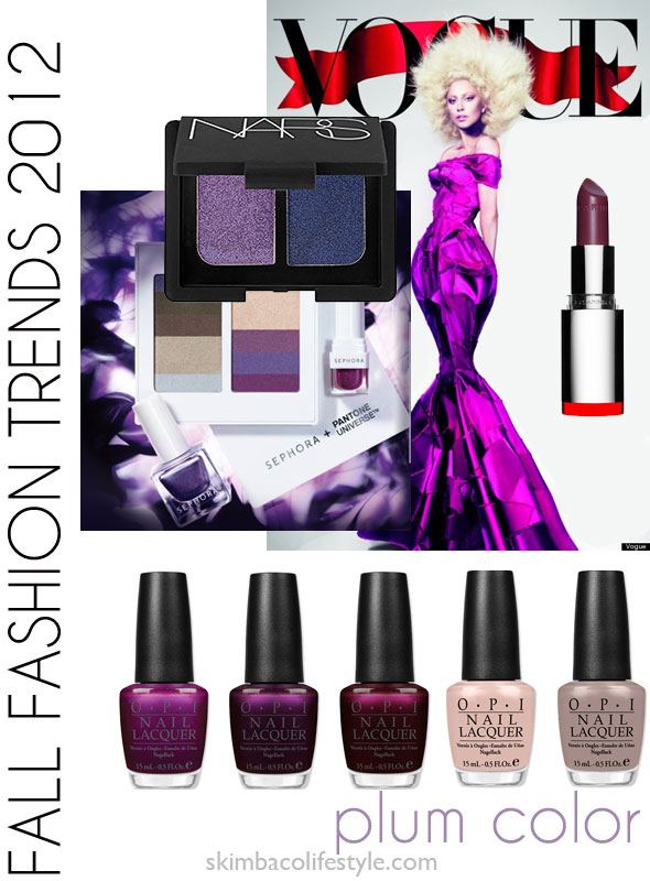plum and purple fashion trend