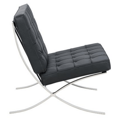 Modern design classic: Barcelona chair. This replica is 90% off the original price! 