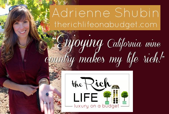 The Rich Life by Adrienne Shubin, luxury lifestyle for less, live better, California lifestyle, luxury lifestyle