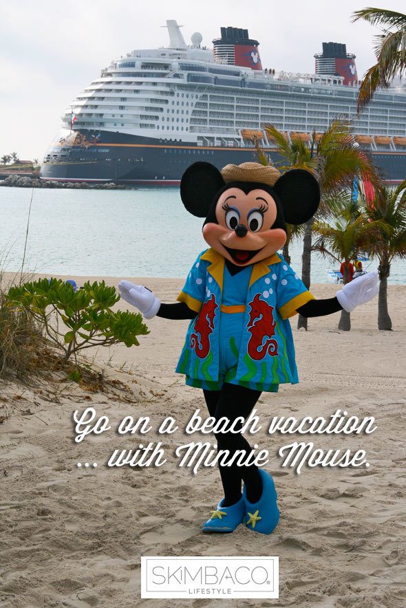 Bucket list: beach vacation with Minnie Mouse