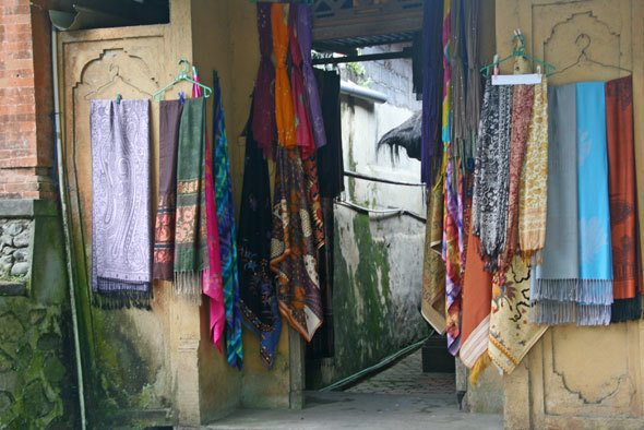 ikat fabric shop in Bali