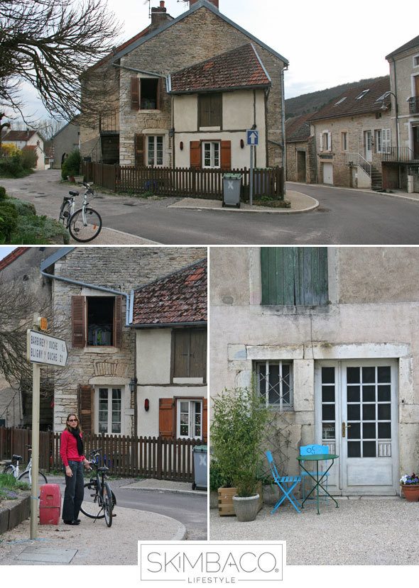 Biking in the small towns of Burgundy