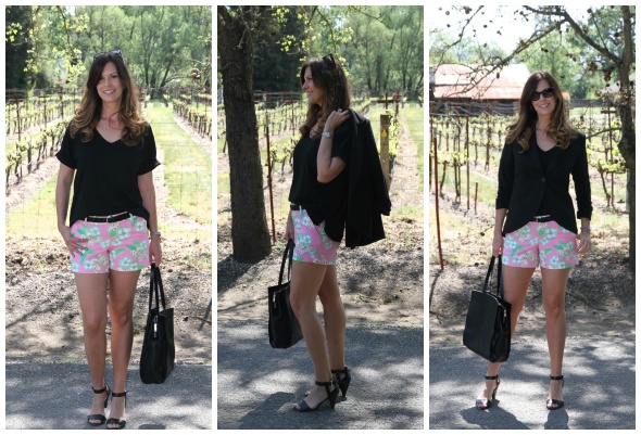 Lily Pulitzer Shorts with black 