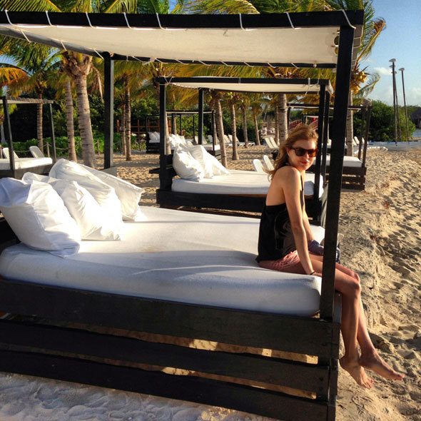 Relaxing in Mexico in Playa del Carmen 