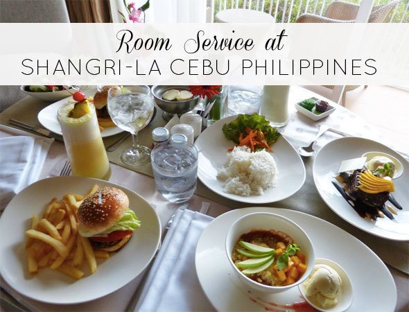 Room service at Shangri-La Cebu Philippines. Photo by @houseofanais