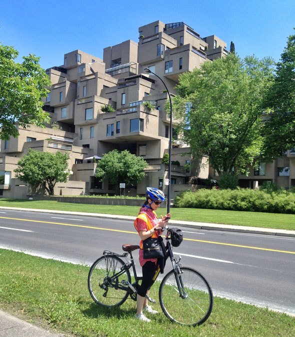 Habitat 67 ( Moshe Safdie) as seen on https://skimbacolifestyle.com/2013/07/montreal-bike-tour.html 