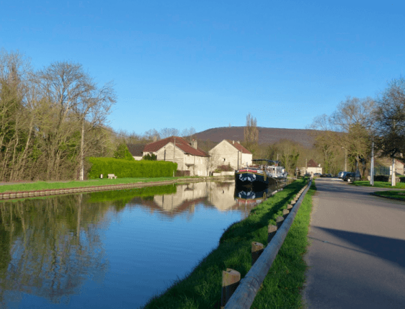 River barging in France 