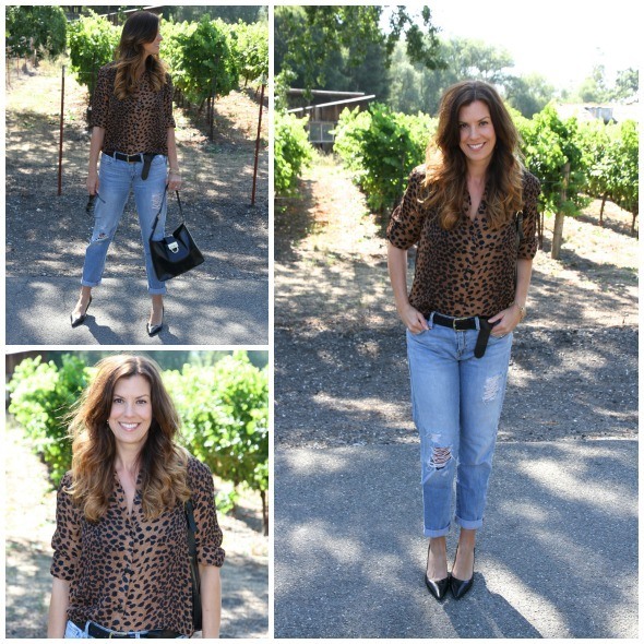 Destroyed Boyfriend Jean - Animal Print Trend 