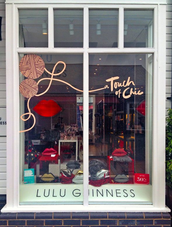 lulu-guinness-store-window-at-Kildare-Village