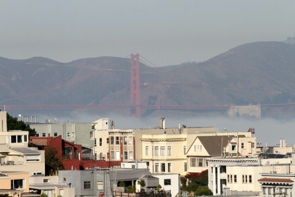 Golden Gate Bridge from The Fairmont San Francisco