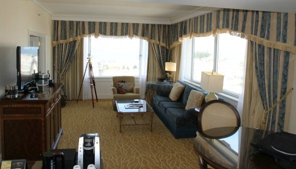 Living Room at the Flood Suite at The Fairmont San Francisco 