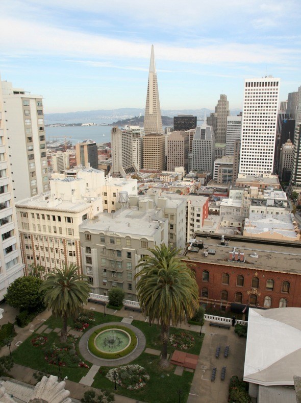 Rooftop View from the Penthouse Suite at The Fairmont in San Francisco 