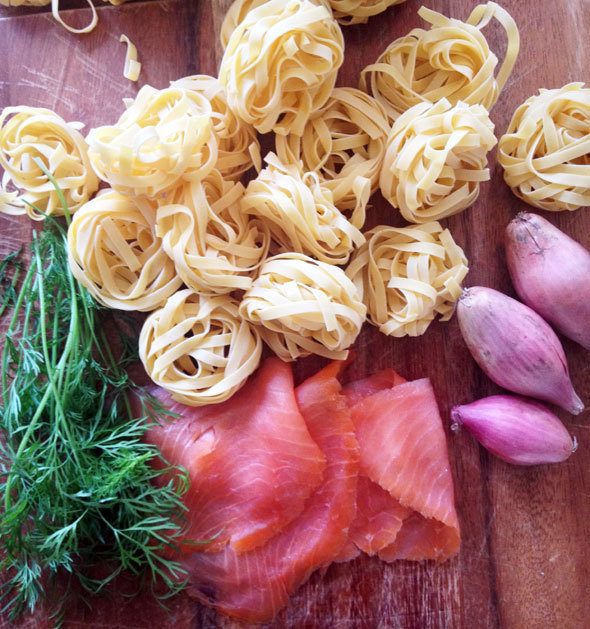 super easy salmon pasta recipe