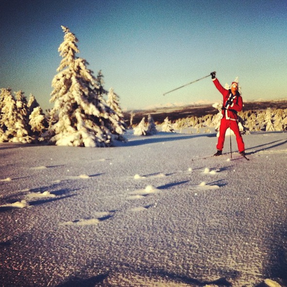Skiing with Santa Claus via Instagram I @SatuVW I To Destination Unknown