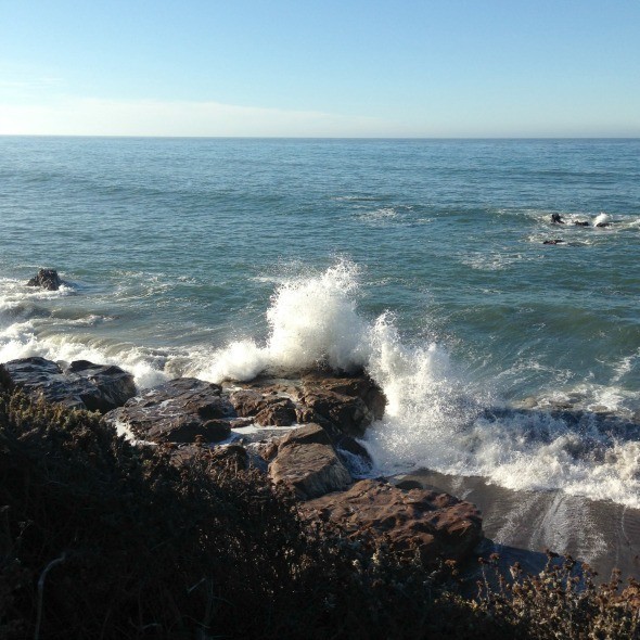 Waves at Moonstone Beach