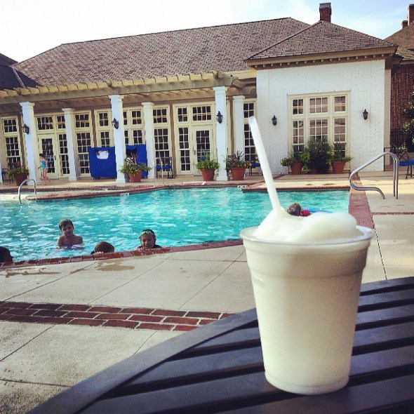 Pina Colada at the Williamsburg Inn Pool 