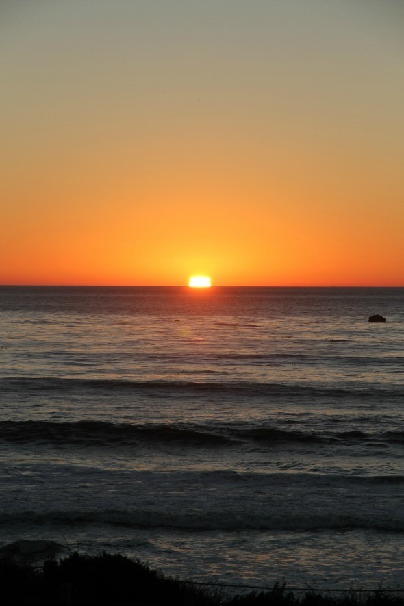 Sunset on Moonstone Beach 