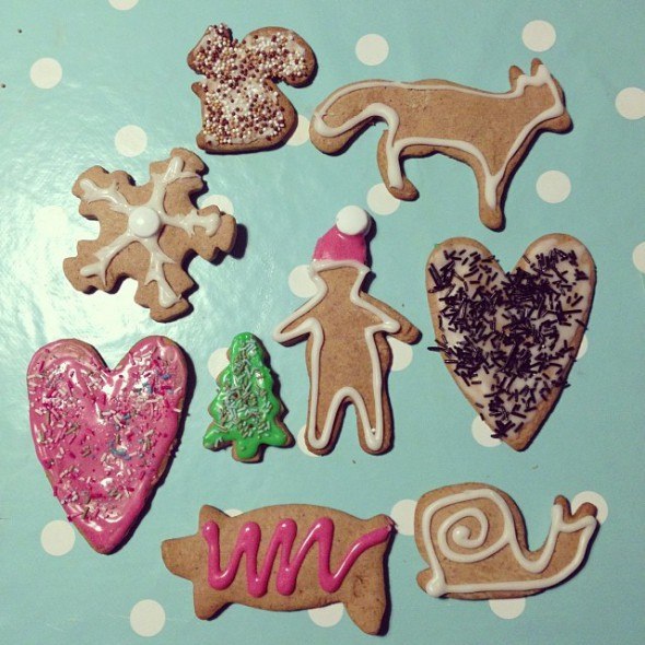 christmas cookies, photo by @keltainentalo  on Instagram