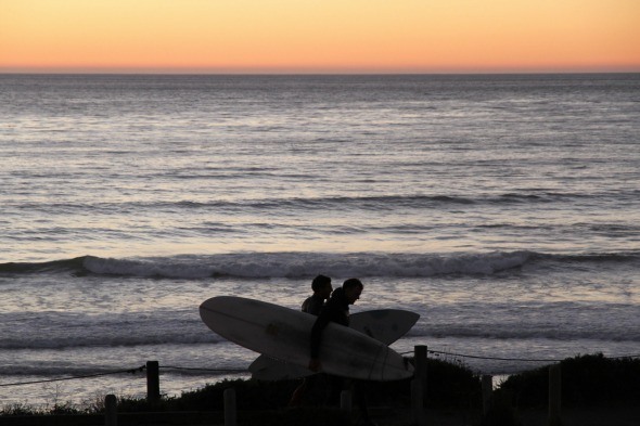 Moonstone Beach Surfers