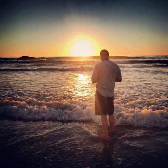 Moonstone Beach at Sunset