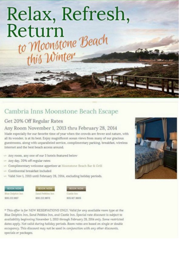 Cambria Inn Winter Offer