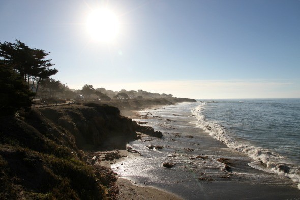 Moonstone Beach in Cambria, California 