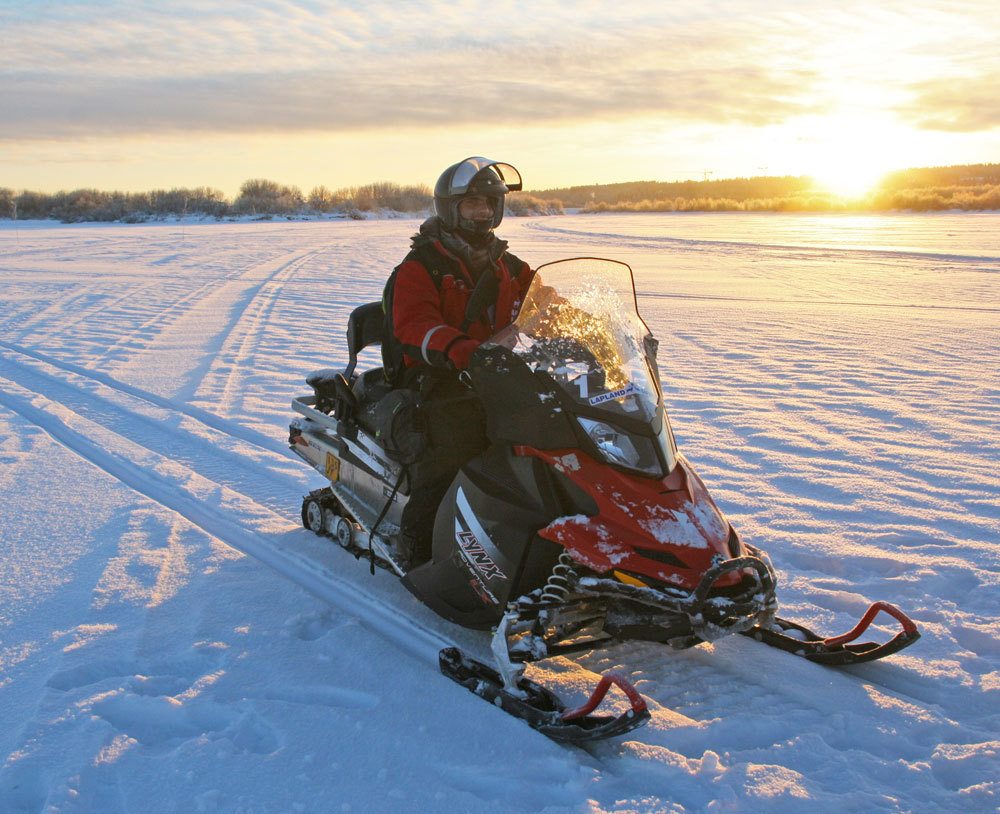 snowmobile adventure in Rovaniemi