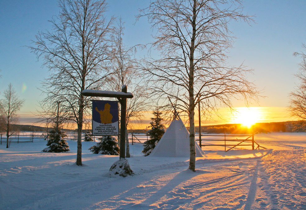 lapland sunset | arctic circle | rovaniemi