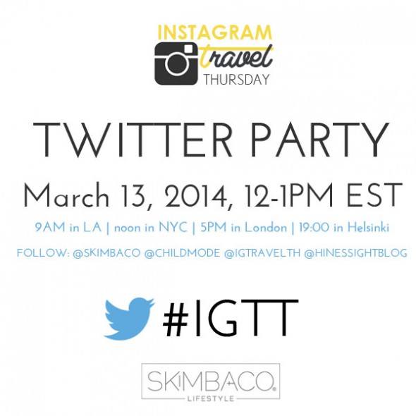 Twitter Party with Instagram Travel Thursday community about travel photography on Instagram