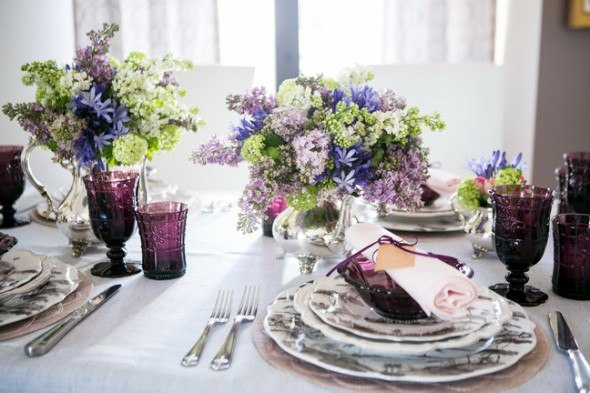 European elegance for spring tablescapes: English countryside sophistication by Svitlana Flom of Art de Fête