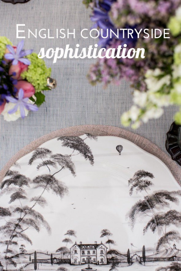 English countryside sophistication for Mother's Day tablescape