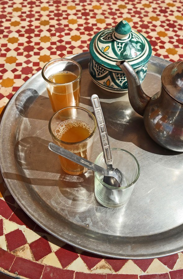Tea moment in Morocco. Travel photo by Katja Presnal @skimbaco