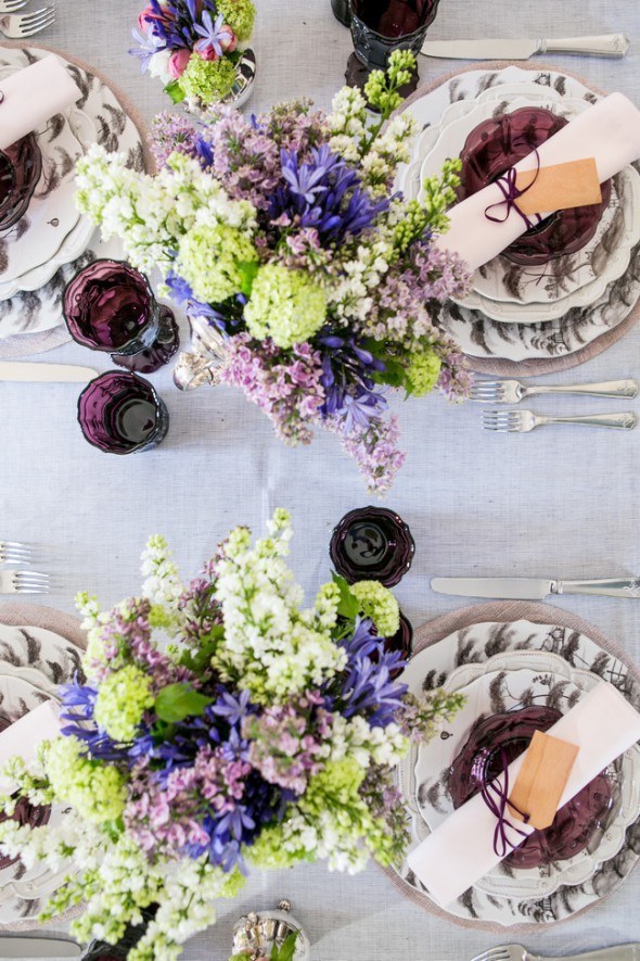 European elegance for spring tablescapes: English countryside sophistication by Svitlana Flom of Art de Fête