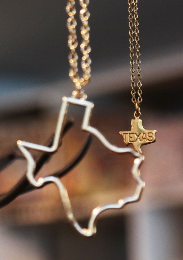 Texas shaped jewelry
