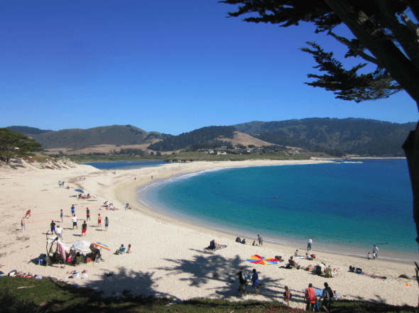 Carmel Beach in California 