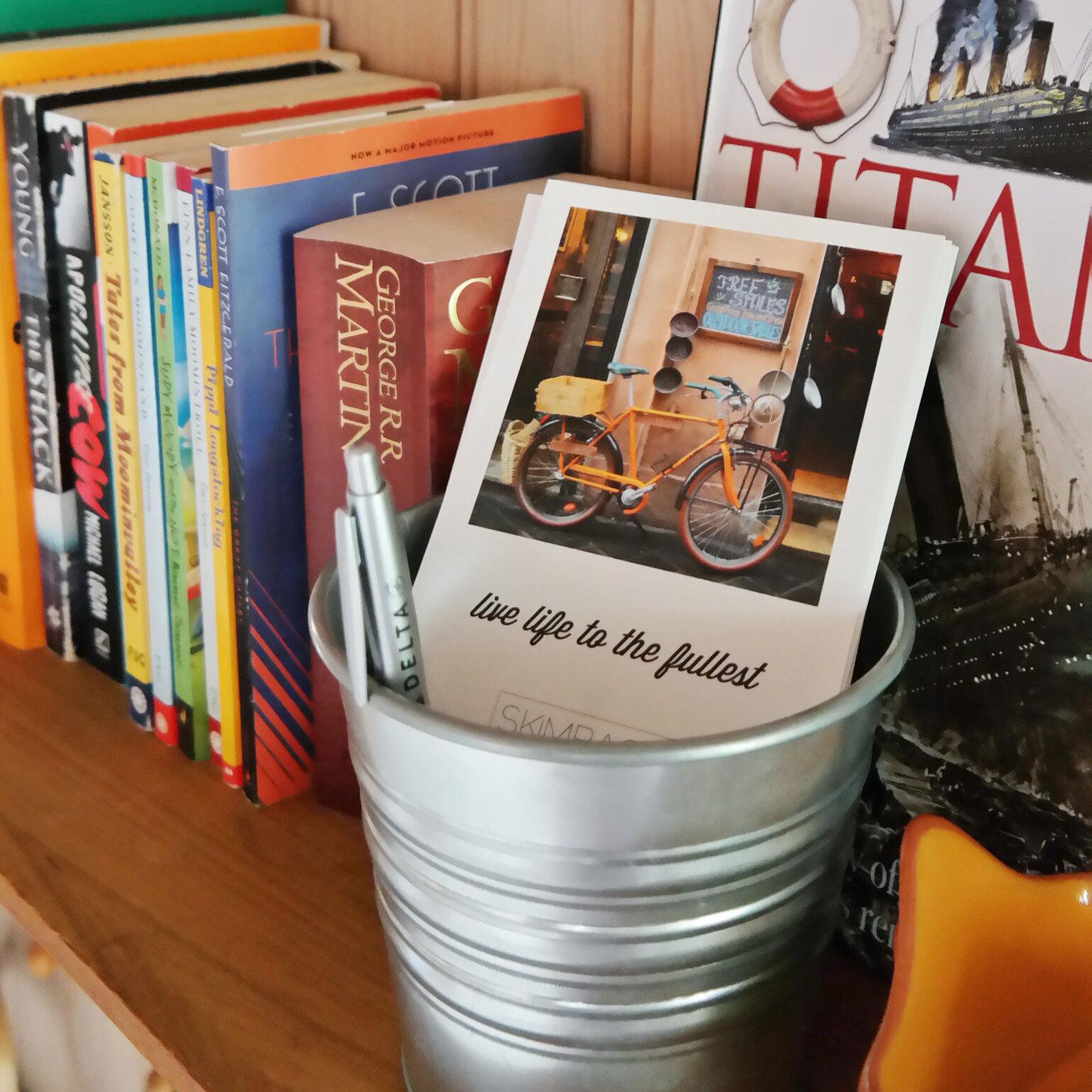 Postcards in the guest room | @skimbaco