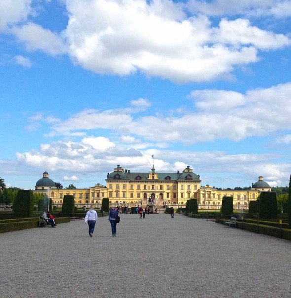 Drottningholm Palace just outside Stockholm, Sweden.