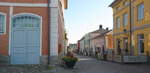 Porvoo old town in Finland